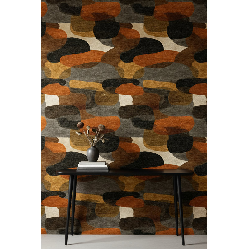 Papier peint camouflage abstrait moderne amovible double rouleau de papier peint