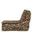 Bean Bag Bazaar Dolce Leopard Print Woven Scandi Lounger Bean Bag