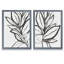 «Leaf Instinct I» par Vincent Van Gogh - ensemble de 2 reproductions d'art encadrées-505101490-505101503-466733978