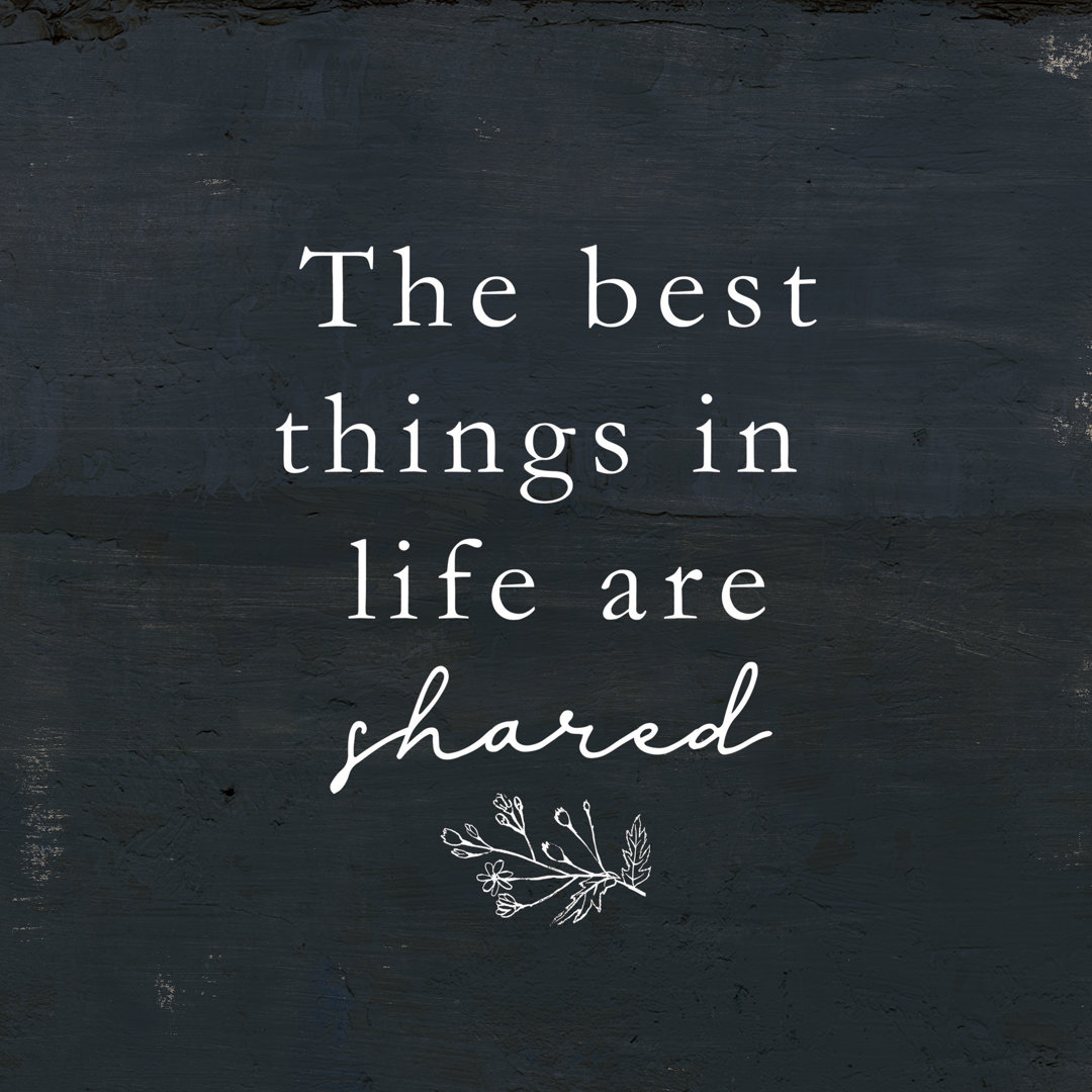 Best Thing In Life Navy - Wrapped Canvas Art Prints