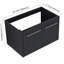 Meuble-lavabo mural de 30 pouces de couleur châtaignier noir avec porte à fermeture en douceur et armoire de rangement spacieuse châtaignier, compartiment abondant et élégant-687660081