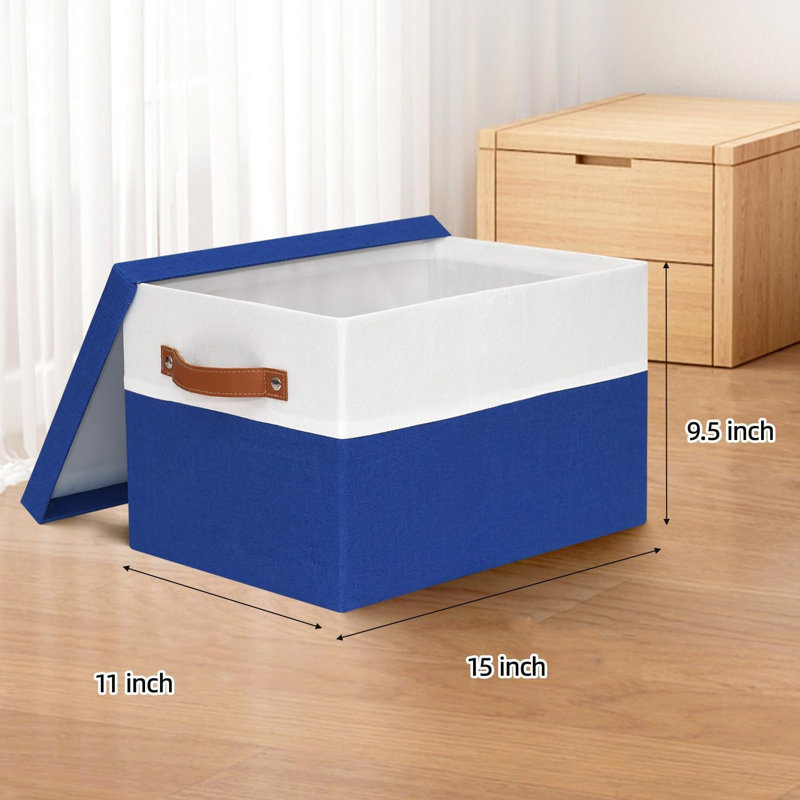 Fabric Storage Bins with Lids