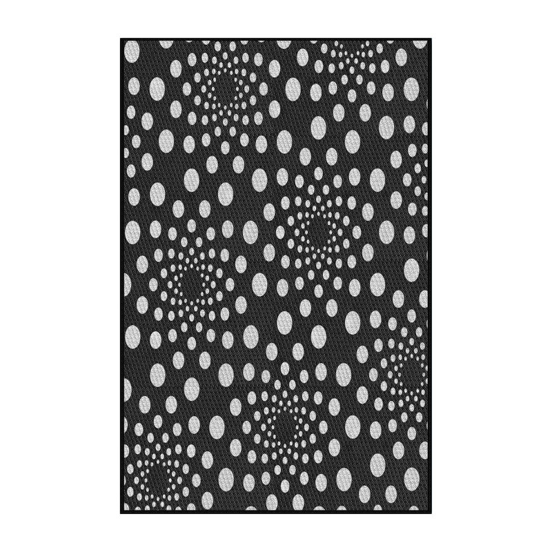 Polka Dots Indoor Rug, Rectangle 8' x 10'