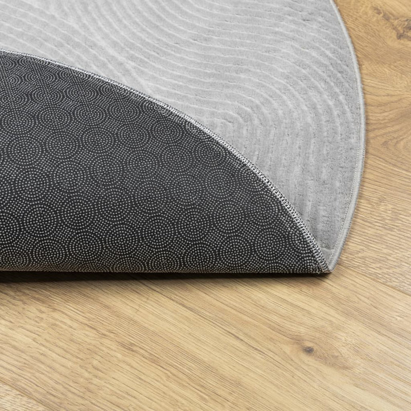 Charmel Solid Colour Area Rug, Round 80cm