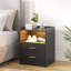 17.7"2-Drawers Modern Nightstand With 20-Colour RGB Lighting and Motion Sensor-609239360