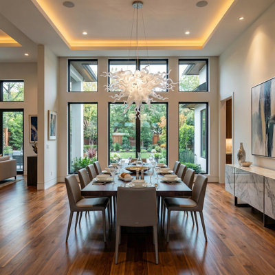 Caper 6 - Light Glass Chandelier