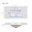 Meuble-lavabo 36 po avec lavabo en céramique, tablettes réglables-719190638