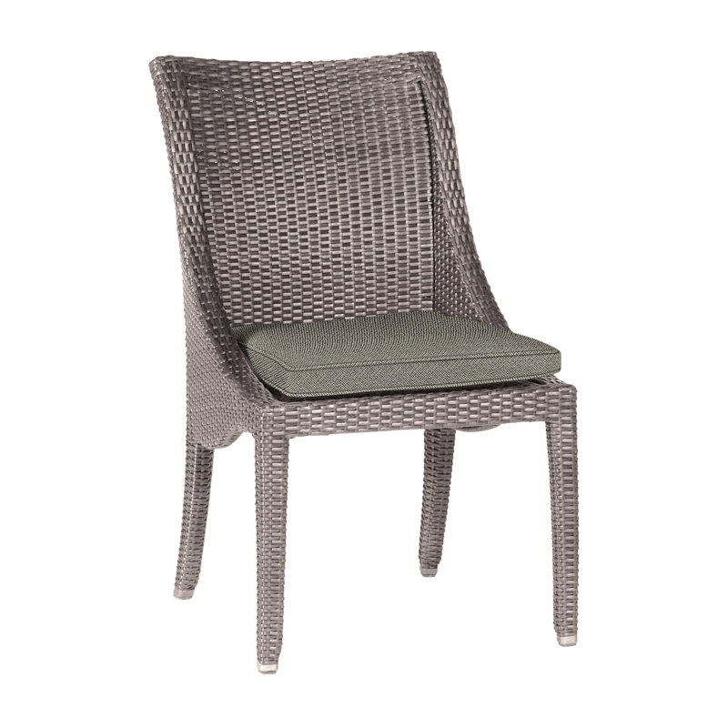 Chaise d'appoint Athena Woven - Noyer noir, Noyer noir, Welt, Cabana à rayures minuit