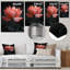 Verre rose rose gris sérénité Lotus III - décoration murale Lotus-2072116207-2072116210