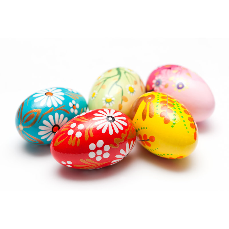 Painted Easter Eggs by NiseriN - Wrapped Canvas Print, 30cm H x 46cm W x 3.8cm D
