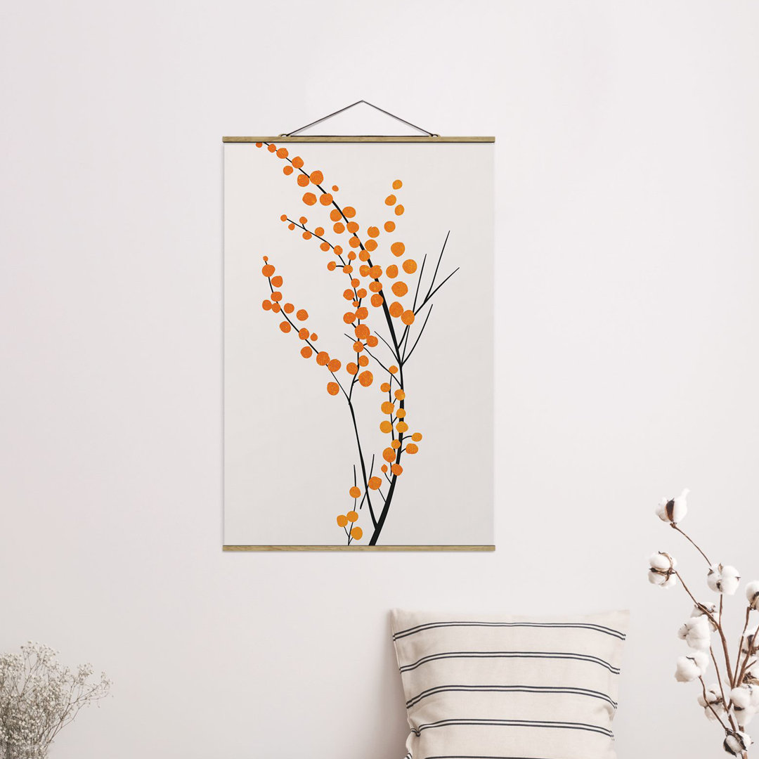 Stoffbild Graphic Plant World – Berries Orange