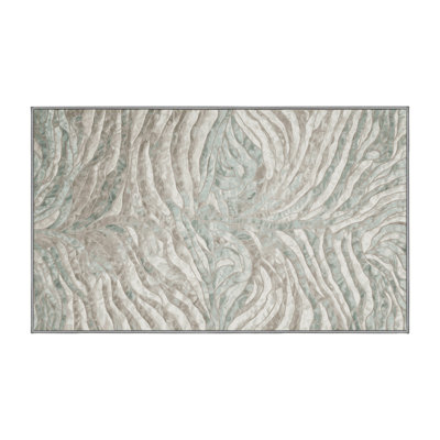 Tapis gris lavable à la machine