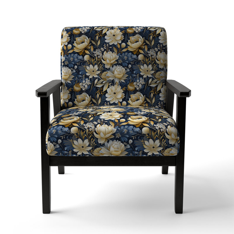 Fauteuil d'appoint rembourré Blue Oasis