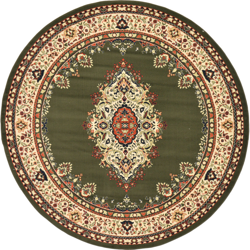 Balthrop Floral Indoor Rug, Round 7'10"