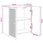 Metal Rectangle Accent Cabinet-1507289674