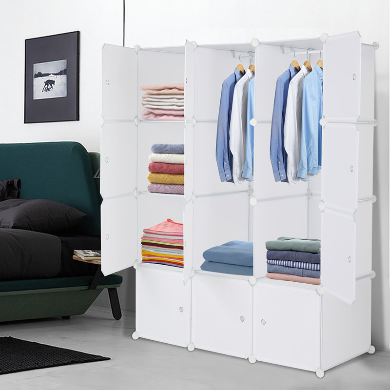 Hults 12 Door Plastic Wardrobe
