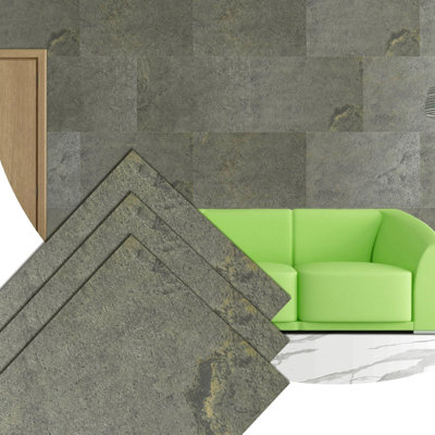 Falkirk Johnstone 35.4" x 23.6" Stone Wall Paneling in Gray (5-pack)