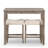 3-Piece Counter Height Dining Set With Upholstered Stools