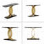 Console d'appoint, pieds d'entrée en métal entrelacés de luxe, mobilier d'entrée haut de gamme