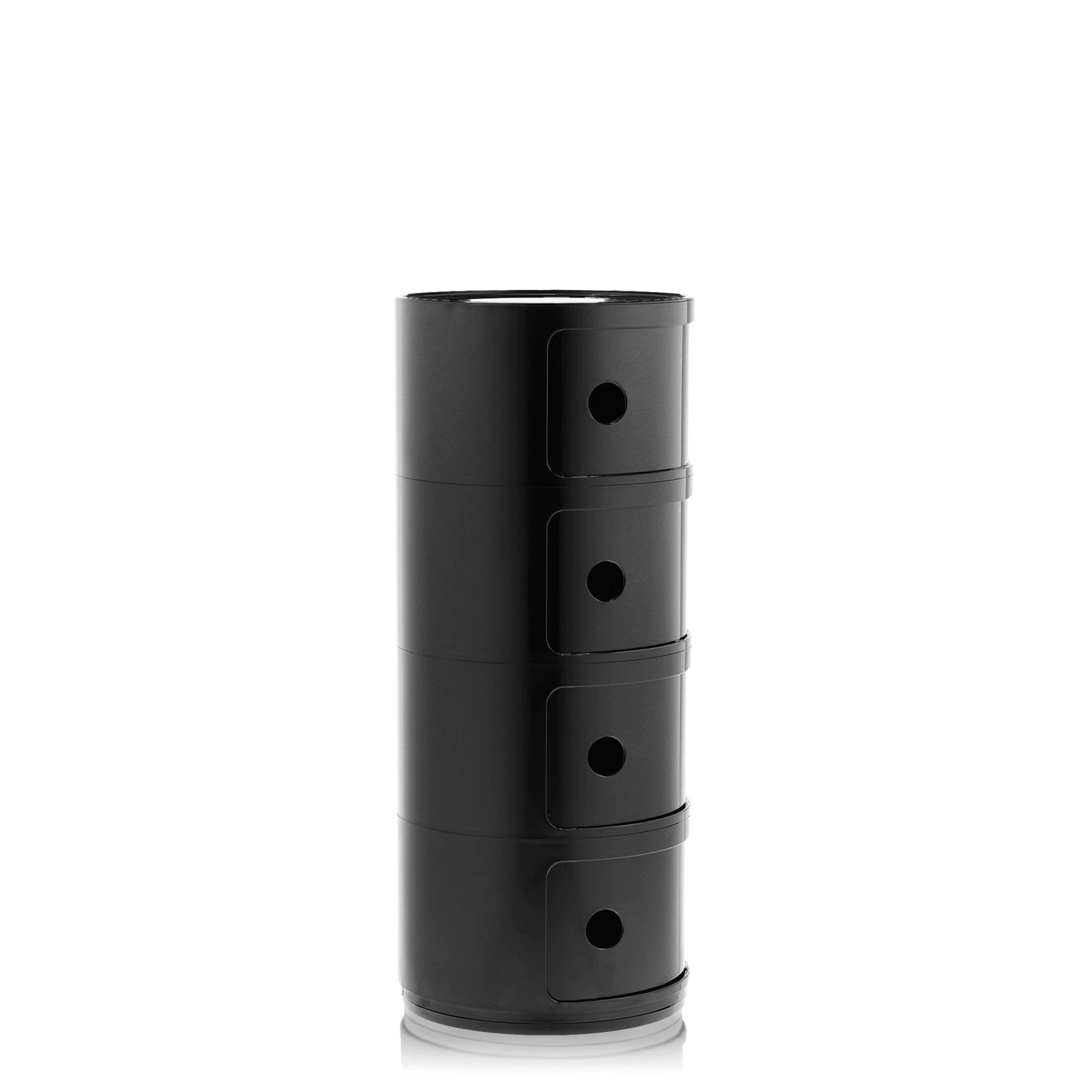 Componibili Round Modular Stacking Units, Black, 4