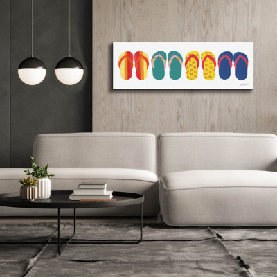  «Sea Sand Sun VIII» par Courtney Prahl, art mural sur toile, 60 po x 20 po