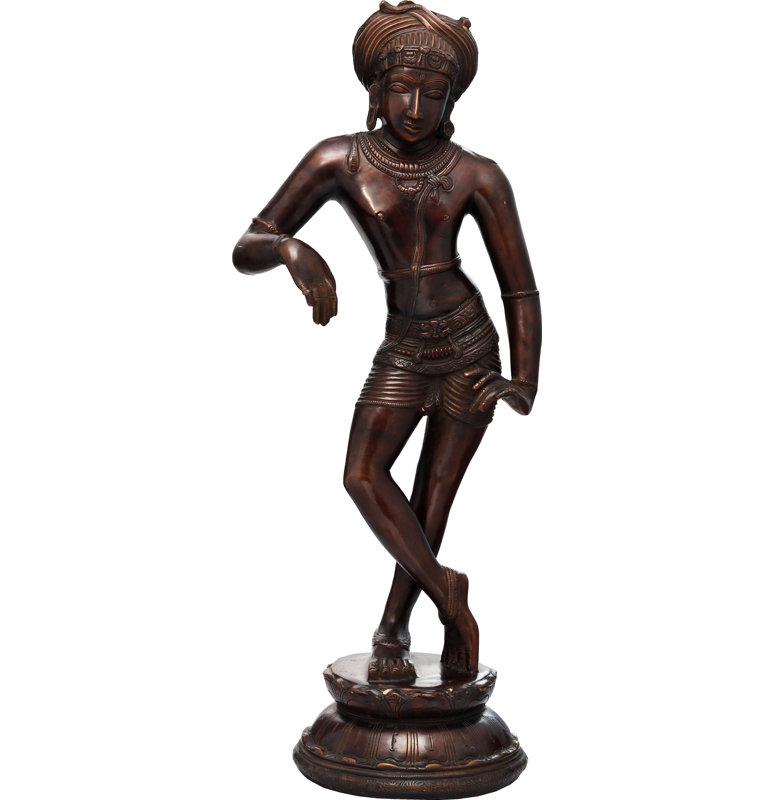 Vrishavahana Shiva Ultimate Boon en laiton, Brun / vert