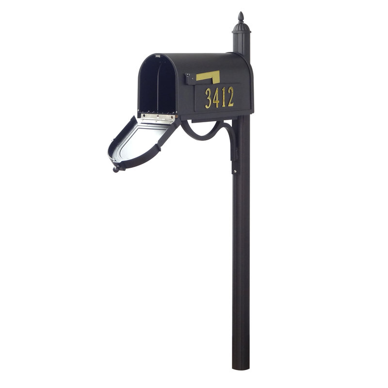 Berkshire Aluminum Post Mounted Post box
