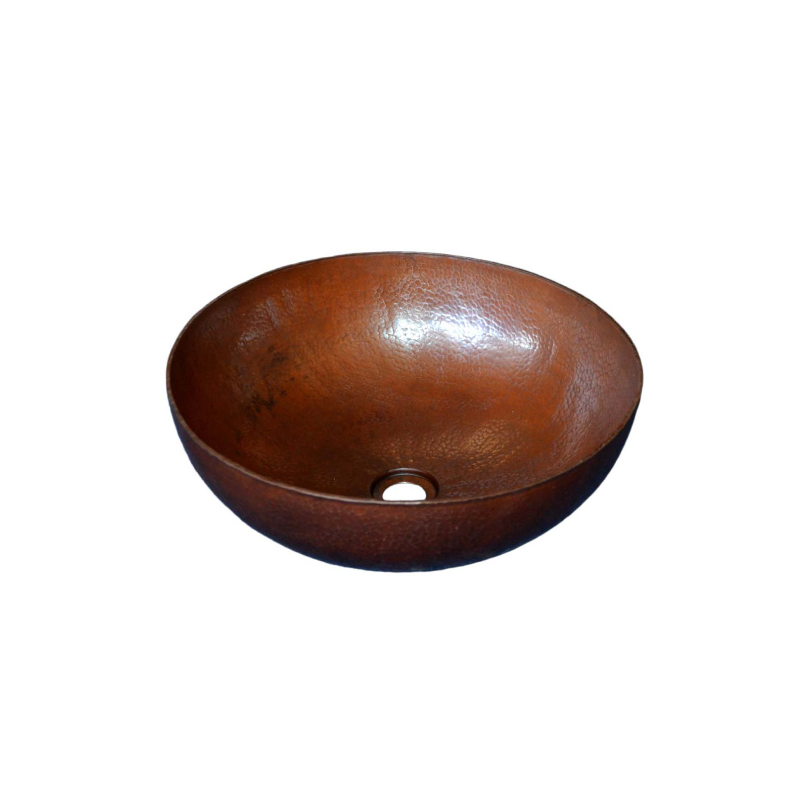 Maestro Copper Circular Vessel Bathroom Sink