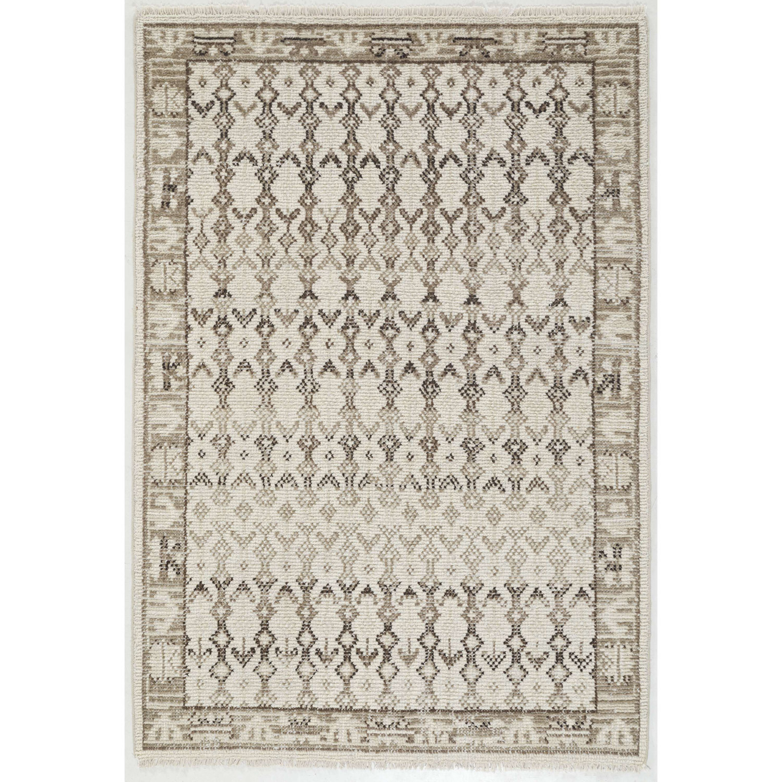 Lennex Hand-Knotted Geometric Wool Rug, Rectangle 8' x 10'