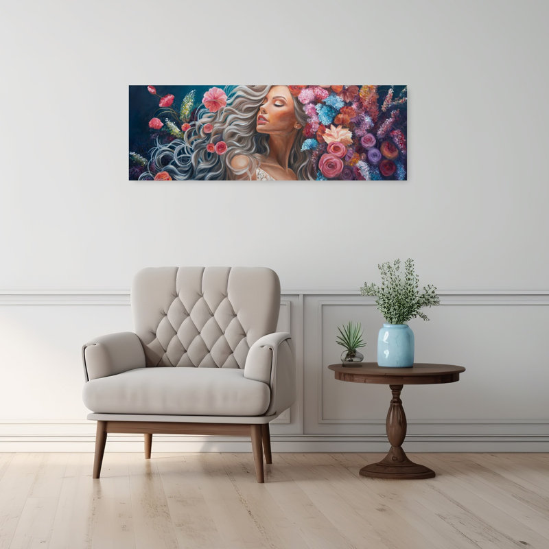 Ethereal Floral Beauty by Kay Shanley - Wrapped Canvas Panoramic Print, 30.48 cm H x 91.44 cm W