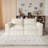 Boneless Wide Corduroy Compression Modular Upholstered Sponge Sofa Cloud Boneless Loveseat Sofa With No Assembly Required-2119784586