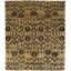Rumi One-of-a-Kind Damask Hand-Knotted Silk Primrose/Brown Area Rug