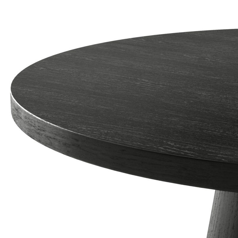 Ensemble de tables basses Astromeritis, Noir, 2 pièces: table de bout, table basse