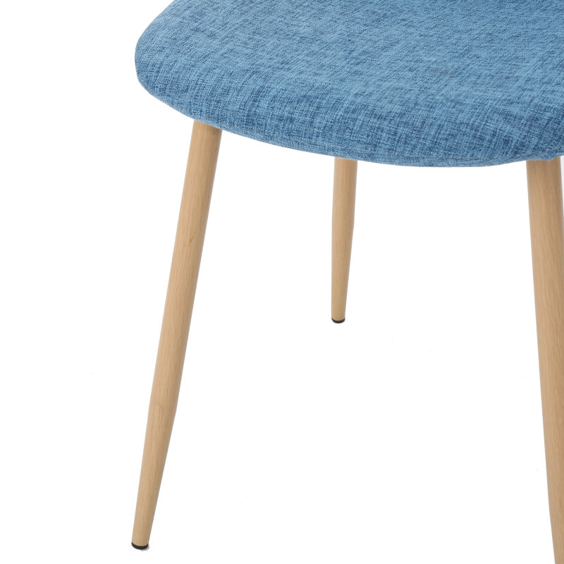 Chaise rembourrée Christopher, Bleu feutré