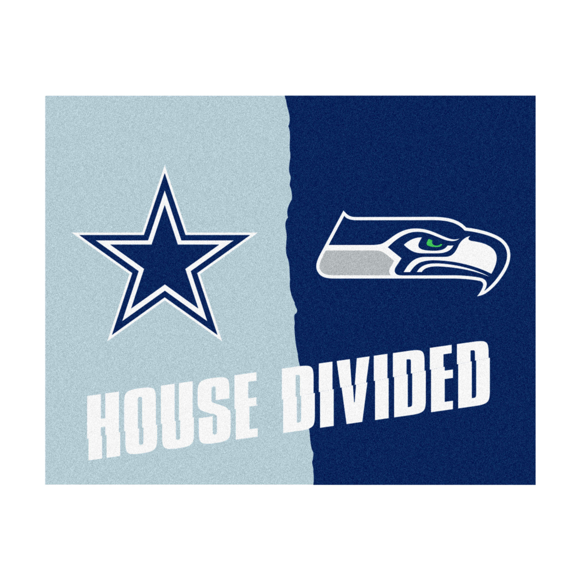 FANMATS NFL House Divided Mat - Steelers / Eagles