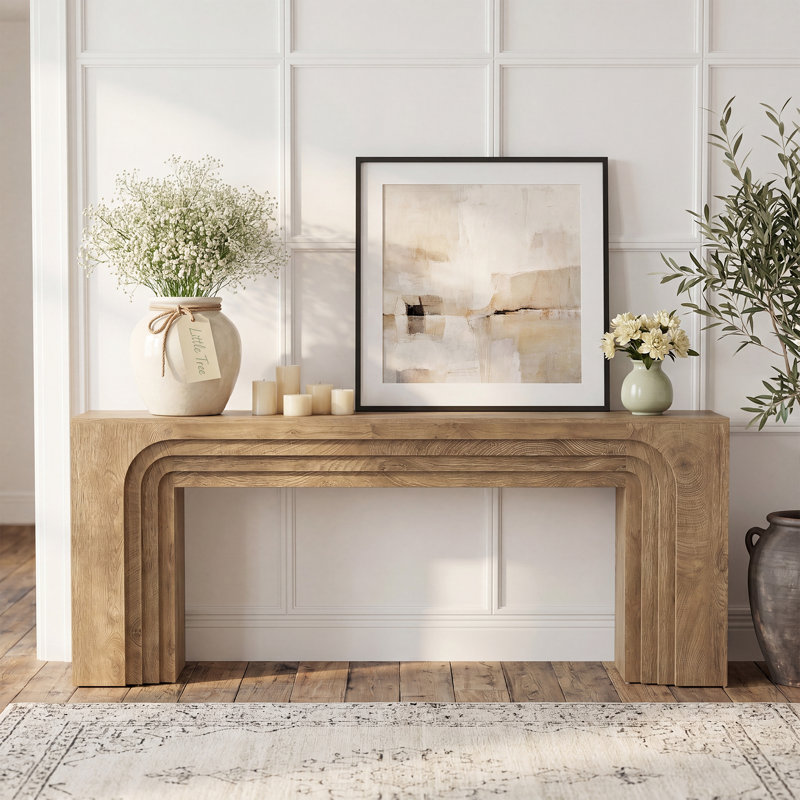 Console extra longue 78,74 po, grande table d'entrée