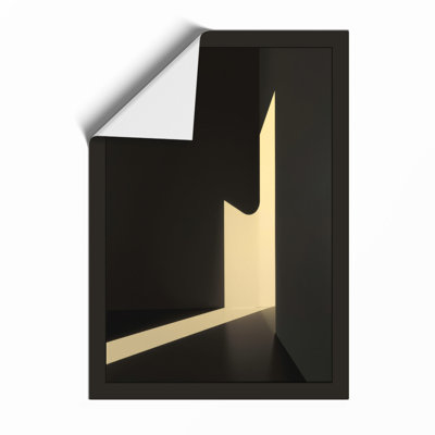 Light Through Shadow Minimalist - Framed Print