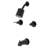 Kingston Brass NuvoFusion Double-Handle Tub and Shower Faucet-38533843
