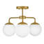 Plafonnier semi-encastré 20 po 3 lumières Kobie-1932433715