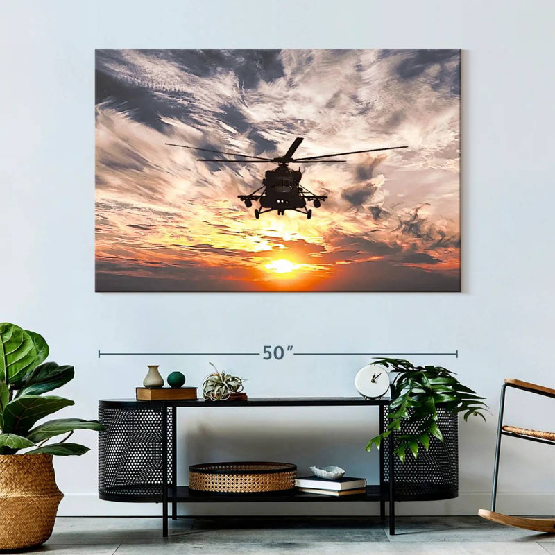 Mait Navy Helicopter, 34" H x 51" W