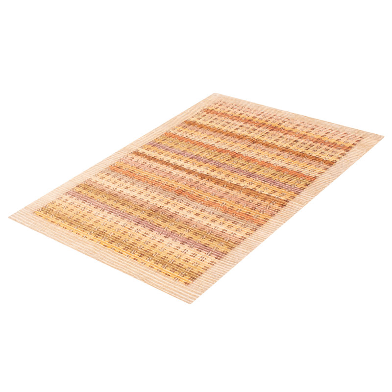 One-of-a-Kind 4'5" X 6'6" New Age Wool Area Rug in