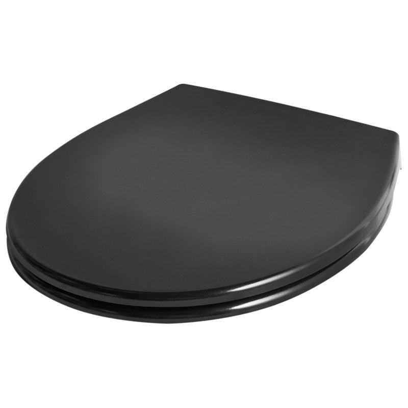 Toilet Seat PAPURI Soft Close Duroplast White, Black