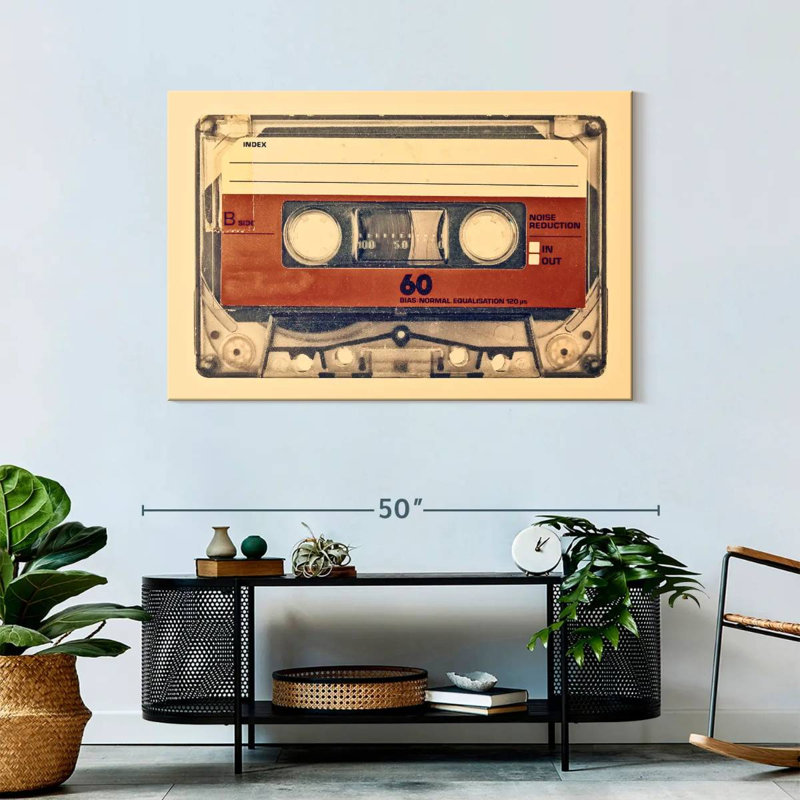 Abarca Retro Compact Cassette, 30" H x 45" W