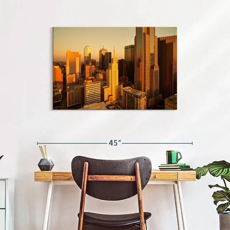 Lilie Dallas City Buildings, 24" H x 36" W