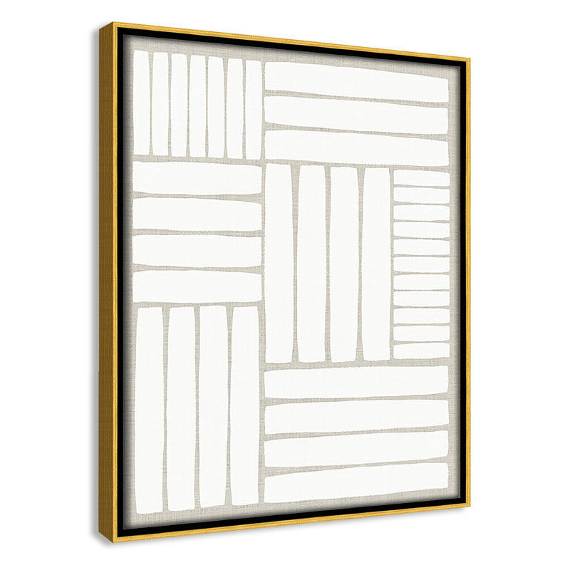 Free Rhythm, 11.5" H x 9.5" W x 2" D, Gold Framed Canvas