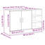 Sink Cabinet With Door 90 X 29 X 55 Cm Engineered Wood-1193271128