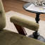 Chaise d'appoint rembourrée de style Mid-Century avec pieds en bois massif-1596808933