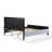 Upholstered Bed With Fluffy Soft Headboard-118681858