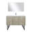 Lancy 48 in W x 20 in D Rustic Acacia Bath Vanity, White Quartz Top, Faucet Set and 43 in Mirror-113287969