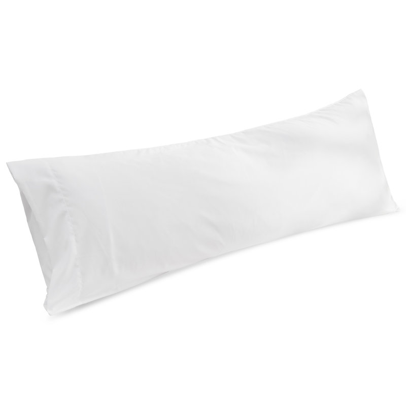Double Brushed, Skin-Friendly Body Pillowcase, White